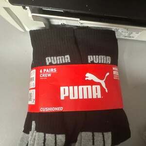 Puma Men's 6-Pairs DRY-CELL Cushioned Crew Socks. (58).